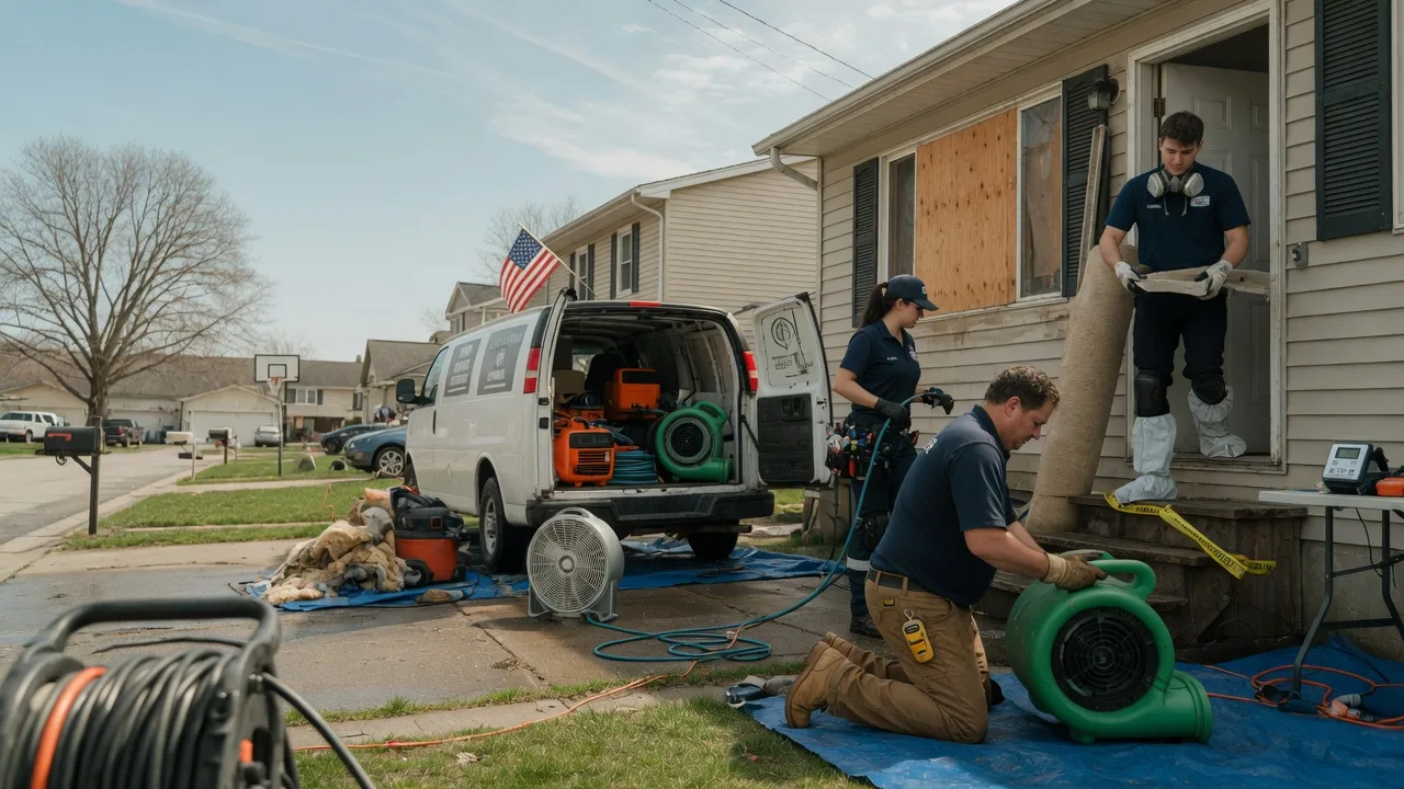 Water Damage Restoration in Columbus, WI near me